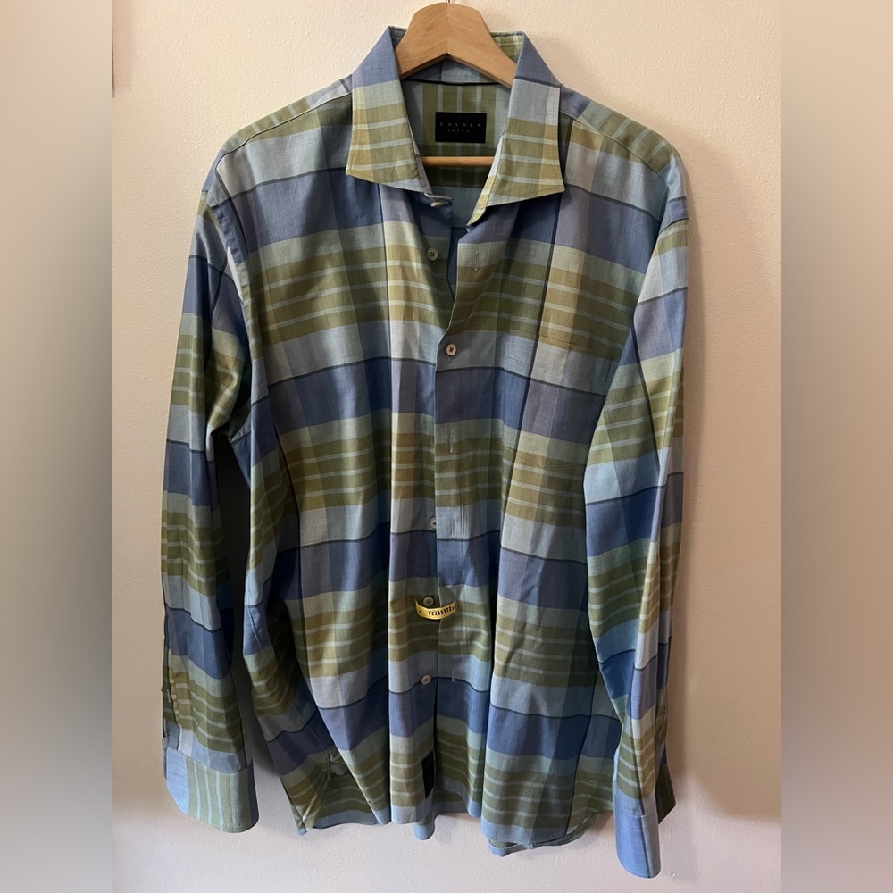 CALDER CARMEL Limited Edition luxury Mens button down Shirt Size XL